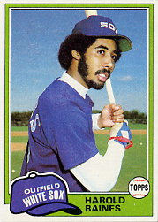 1981 Topps Baseball Cards      347     Harold Baines RC